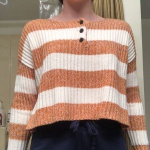 medium american eagle striped sweater